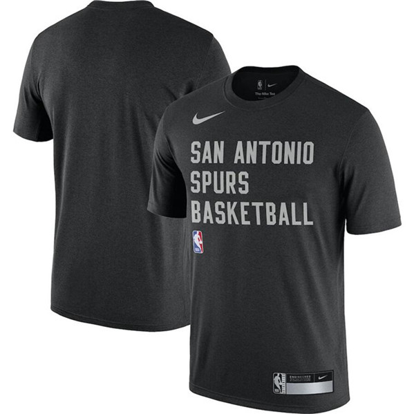 Men's San Antonio Spurs Black 2023/24 Sideline Legend Performance Practice T-Shirt